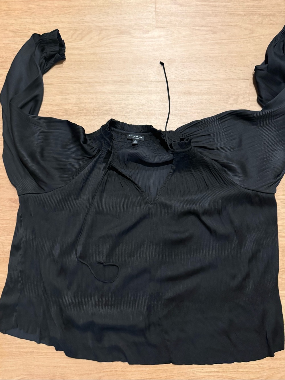 Current Air Black Blouse Size Small